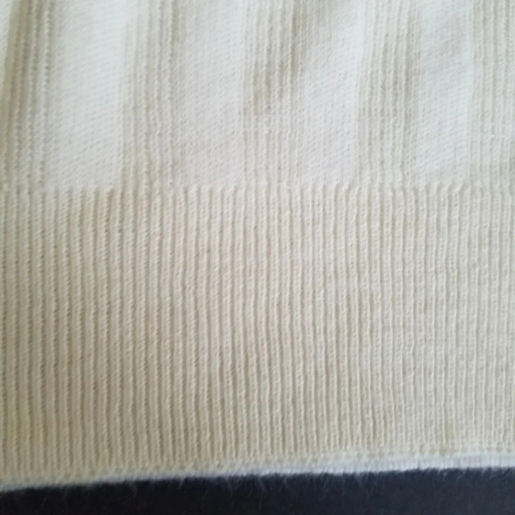 Vintage Robert Bruce White Ribbed Knit Sweater Vest Union Label - Picture 6 of 11